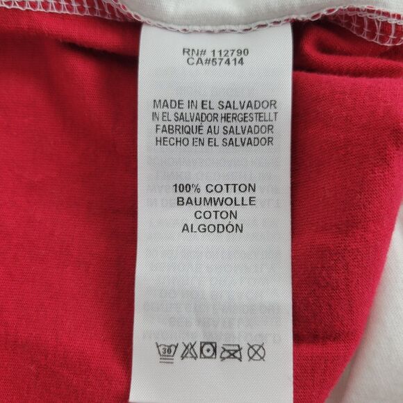 True Religion Men's Side Paneled Logo Tee T-Shirt White Red Cotton size XL NWT - Picture 4 of 8